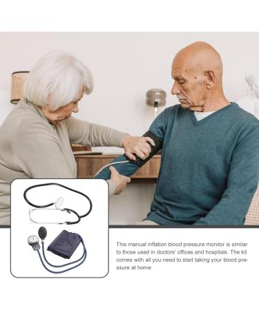 Healifty Manual Blood Pressure Cuff & Stethoscope Accurate Home Blood Pressure Monitor for Arm (Black) - Buy Online on GoSupps.com