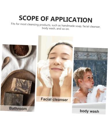 BIUDECO 5pcs Flip Soap Foam Net Mesh Bag Soap Mesh Saver Soap Exfoliating Bags Shower Supplies Cotton Linen - Buy Online on GoSupps.com