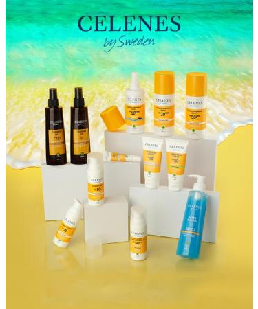 CRX NORDIC AB Celenes by Sweden Herbal Tanning Oil Suitable for All Skin Types Natural Glow Moisturizing with Cocoa Carotene & Vitamin E 200 ml Free from Parabens and Alcohol - Buy Online on GoSupps.com