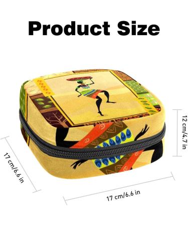 Shop Stylish African Women s Binding Storage Bag for Menstrual Pads & Cups - Portable Zipper Pocket for Teens & Women - Buy Online on GoSupps.com