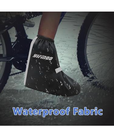 YIFMOO Waterproof Shoe Covers for Cyclists | Reflective Overshoes with Adjustable Velcro | Size 44-46 Rain Protection - Buy Online on GoSupps.com