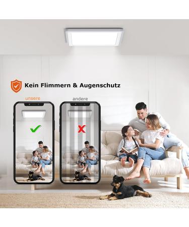 Blnan Smart RGB LED Ceiling Lamp 24W - Dimmable WiFi Control Alexa & Google Home Compatible | Perfect for Living Room Bedroom & Dining Room (32cm) - Buy Online on GoSupps.com