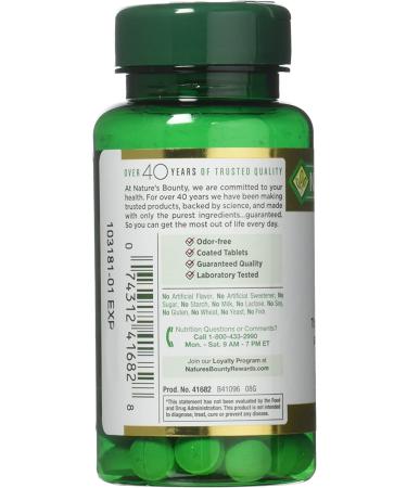 Nature's Bounty Garlic 2000mg, 240 Coated Tablets (2 Pack) - 2 Bottles of 120 Tablets - Buy Online on GoSupps.com