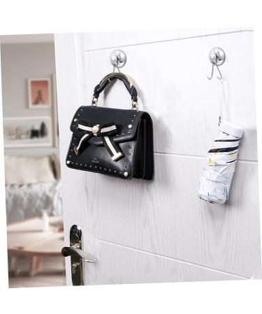 Alipis 1pc Hook up Heavy Duty Coat Hangers Suction Cup Hook Wall Key Hanger Suck Cup Hook Metal Work Towel 7X6CM Silver - Buy Online on GoSupps.com