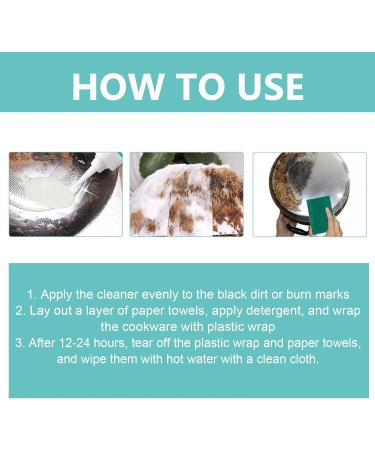 2 PCS Magic Gel Cleaner for Pots & Pans - Includes Gloves & Stainless Steel Cloths | Effective Kitchen Cleaning Solution - Buy Online on GoSupps.com