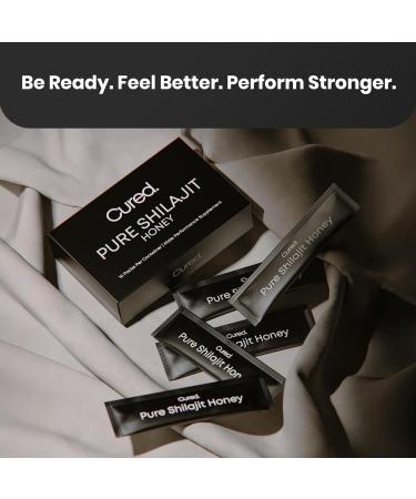 Cured Pure Himalayan Shilajit Honey Sticks 10 Pack | Maximum Strength Natural Performance Shilajit for Men w/ 85+ Trace Minerals | For Energy Endurance & Immunity | Non-GMO & Organic Raw Honey Packs - Buy Online on GoSupps.com