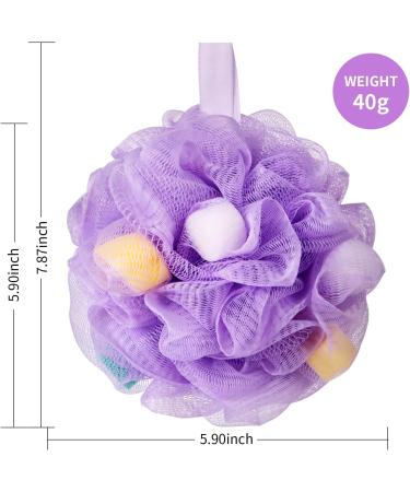 BCKENEY Bath Loofah Sponge 3-Pack 40g S | Soft Mesh Shower Puff for Body Wash | Body Scrubber Exfoliator for Women & Men | Bathing Accessories - Buy Online on GoSupps.com