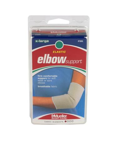 MUELLER Elastic Supports (Ankle Knee Elbow): Elastic Elbow Support/x-large (Beige)