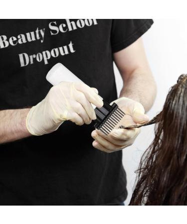 Streysisl Comb Bottle Applicator | 180ml Portable Hair Oiling Bottle with Combs Scalp Bottle Applicator Hair Oil Bottle with Comb for Hair Hairdressing Coloring Black Third Generation - Buy Online on GoSupps.com