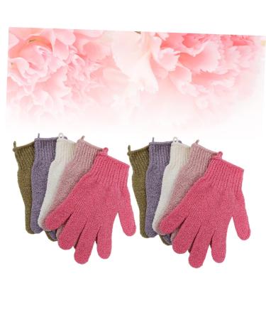 Healeved 5 Pairs Body Scrub Exfoliator Gloves - Double-Sided Bath Mitts & Loofah for Exfoliating & Cleansing - Ideal Back Sponge & Shower Towel for Soft Skin - Buy Online on GoSupps.com