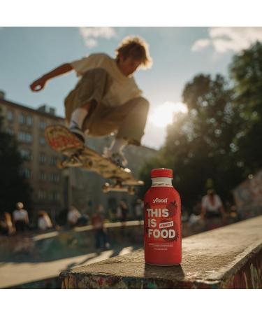 yfood Fruity Strawberry repas pr t boire THIS IS FOOD substitut de repas 27 g de prot ines 26 vitamines et min raux (12 x 500 ml) go t fraise - Buy Online on GoSupps.com