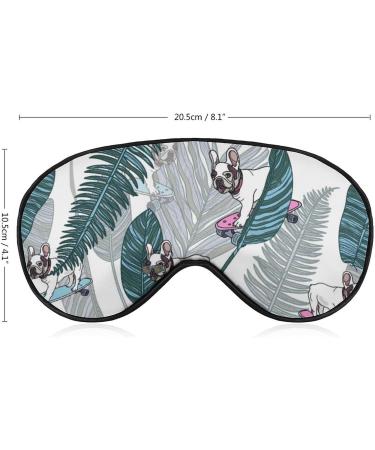 French Bulldog Skating Sleep Mask - Adjustable Eye Cover for Sleeping and Travel - Men and Women - Blocks Light for a Restful Nap - Buy Online on GoSupps.com