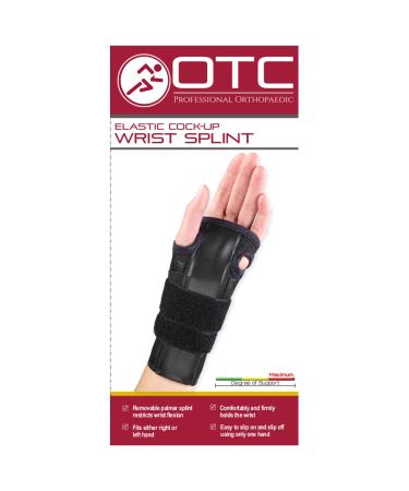 Shop OTC Reversible Wrist Splint - Cock-up Lacing Knit Elastic Black Large | Fast International Shipping - Buy Online on GoSupps.com
