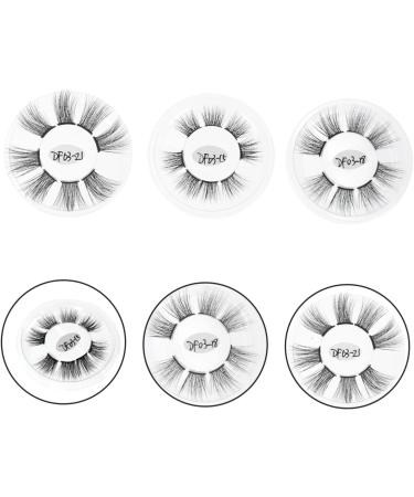 minkissy 3boxes Fake Eyelashes Costume Eye Lashes Eyelashes Extension Practice Fiber Eyelashes Makeup Accessories Natural Dense Eyelashes Chic Eyelashes Ladies Curly Decorate Chemical Fiber - Buy Online on GoSupps.com