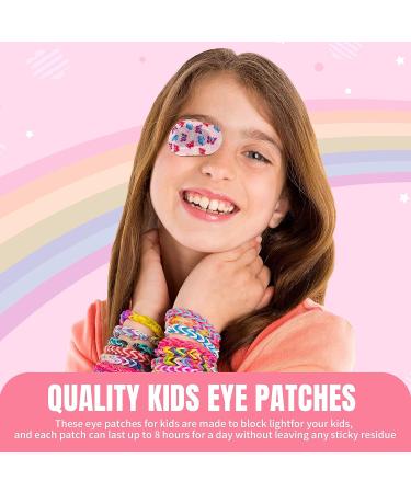 Panelee 90 Pcs Cute Girls Eye Patches - Light Blocking Cotton Bandages for Kids (6 Designs) - Buy Online on GoSupps.com