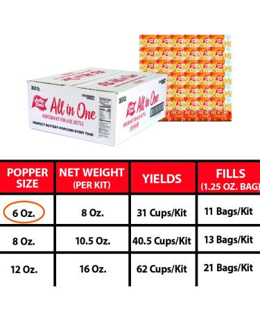 JOLLY TIME All-in-One Popcorn Kit - 24 Pack 6oz Kettle | Movie Theater & Air Popper Ready - Buy Online on GoSupps.com