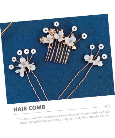 Angoily 1 Set Bridal Hairpin Wedding Hair Accessories Wedding Hair Side Comb Rhinestone Hair Accessories Bridal Hair Accessories Women Hair Comb Rhinestones Women's Alloy Hair up - Buy Online on GoSupps.com