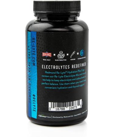 REDMOND Re-Lyte Hydration Plus Capsules 120ct - Electrolyte Supplement for Optimal Hydration - Buy Online on GoSupps.com