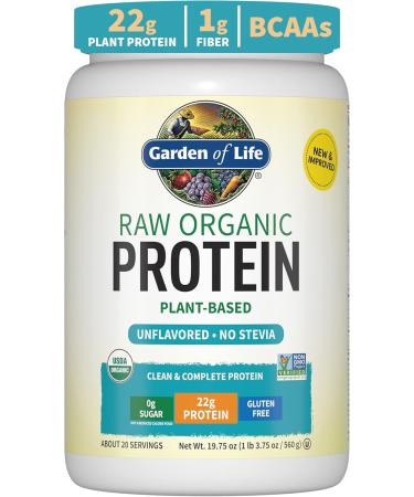 Garden of Life Organic Vegan Protein Powder Bundle - Vanilla 1.5 LB & Unflavored 1.2 LB - 22g Plant Based Protein - Buy Online on GoSupps.com