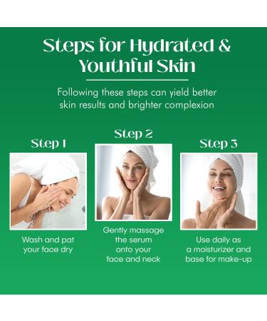 Aloe & Collagen Serum - Anti-Aging Hydrating & Skin Tightening | Korean Skin Care for All Skin Types | Paraben Free & Vegan - 1.69 Fl. Oz - Buy Online on GoSupps.com
