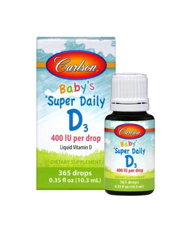 Carlson Labs Super Daily D3 Baby 400 IU - 0.35 oz.