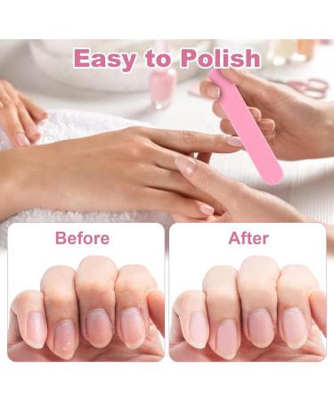 100 Pcs Mini Nail File Set Double-Side Emery Boards for Nails Disposable 180/240 Grit Nail Files Nail Buffer Block for Natural Nails Polisher Manicure Home and Salon Use (Pink) - Buy Online on GoSupps.com