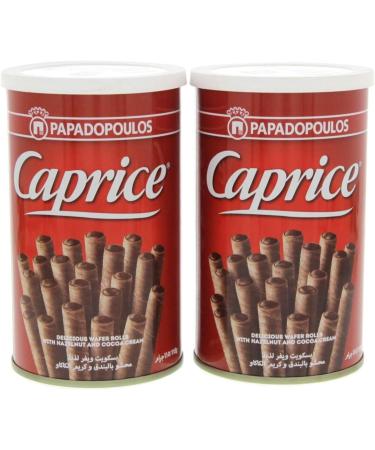  Papadopoulos Papadopoulos Caprice Hazelnut Cream Rolled Wafers 115g (Pack of 2) - Buy Online on GoSupps.com