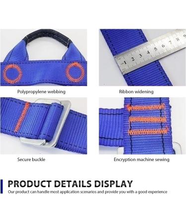 Buy Wiyety Adjustable Climbing Belt & Gloves - Safety Gear for Tree Climbing & Crash Protection (Blue) - International Shipping Available - Buy Online on GoSupps.com