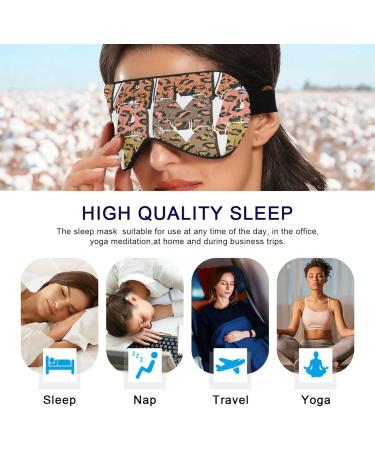 Light Blocking Sleep Mask - Adjustable Eye Mask for Men & Women | Soft Mama Design for Travel Naps & Mother's Day Gift - Buy Online on GoSupps.com