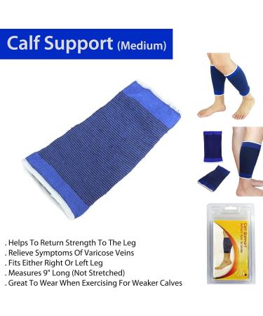 Calf Support Sleeve for Pain Relief - Unisex Leg Support for Optimal Comfort (Medium - Buy Online on GoSupps.com