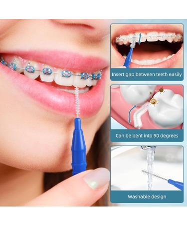 90 Pieces Interdental Brushes for Effective Teeth Cleaning - Pack of 1 - Buy Online on GoSupps.com