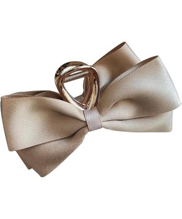 Bow Clips for Women Large Hair Claw Clamp Nonslip Claw Clip Big Bow Hair Barrette Hair Dress Up Accessories for Birthday Show Champagne - Buy Online on GoSupps.com