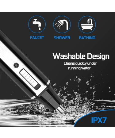 Buy 4-in-1 Ear & Nose Hair Trimmer for Men - USB Rechargeable Waterproof Facial & Eyebrow Grooming Tool - Buy Online on GoSupps.com