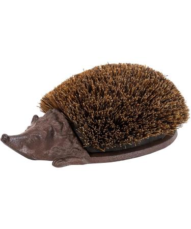 Woodside Heavy Duty Cast Iron Hedgehog Boot Brush & Scraper - Ideal for Wellies, Trainers, Shoes - Mud & Dirt Remover - Buy Online on GoSupps.com
