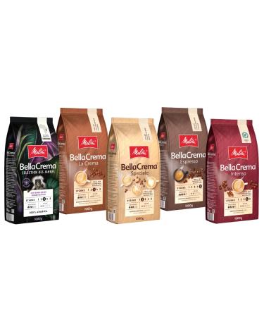 Melitta BellaCrema Whole Coffee Beans, 5 Count