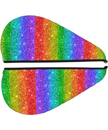 Glitter Rainbow Hair Towel Wrap - Quick Drying Turban for Effortless Hair Care | International Shipping - Buy Online on GoSupps.com