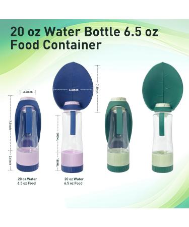 Blanlody Leak-Proof 600ml Drinking Bottle for Dogs | Travel Water Bottle & 190ml Feed Dispenser - Perfect for Pets on the Go - Blue - Buy Online on GoSupps.com