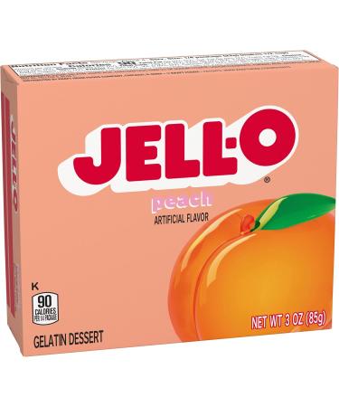 Jell-O Peach Gelatin Dessert 3 OZ (85g) - Buy Online on GoSupps.com