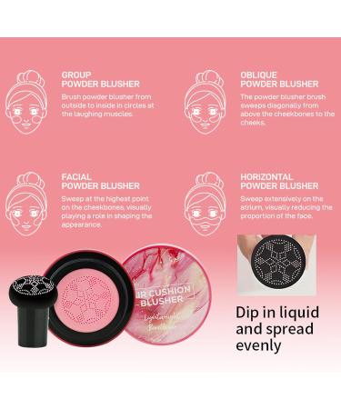 Cheek Blush Powder Cream Highlighter | Long-lasting contour cosmetic for skin tones buildable pigmented formula for daytime wear blendable makeup palette - Buy Online on GoSupps.com