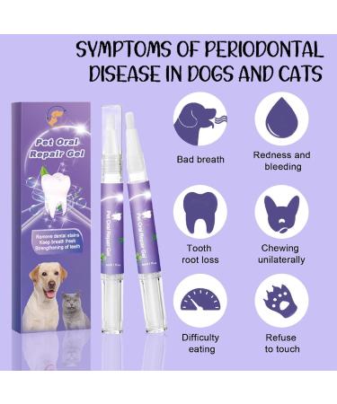 Pet Oral Repair Gel Pet Oral Restorative Gel Pet Oral Restoration Whitening Gel Pet Teeth Cleaning Pen Pet Breath Freshener Gel Care Cleaner No Brushing Pet Oral Care Absas's Work - Buy Online on GoSupps.com