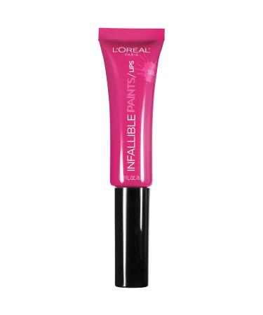 L'Or al Paris Infallible PAINTS/LIPS  Fearless Fuschia  0.27 fl. oz. 0.27 Fl Oz (Pack of 1) Fearless Fuchsia