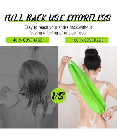 5 Pcs Exfoliating Back Scrubber Set with Handles - Shower Body Scrubber for Women Men - Cleans Skin, Massages, Exfoliates - One Size - Buy Online on GoSupps.com