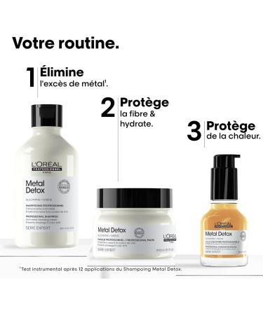 L'Or al Professionnel Metal Detox Gift Set Anti-Metal Routine Damaged & Brittle Hair Shampoo + Mask + Oil Trio Serie Expert Limited Edition - Buy Online on GoSupps.com