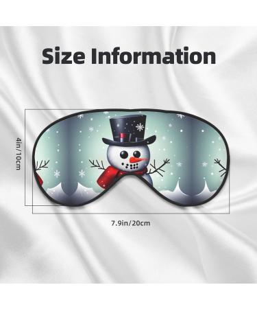 Buy SSIMOO Christmas Snowman Print Eye Mask | Double-Sided Soft Light Blocking Sleep Mask | Enhance Sleep Quality International Shipping - Buy Online on GoSupps.com