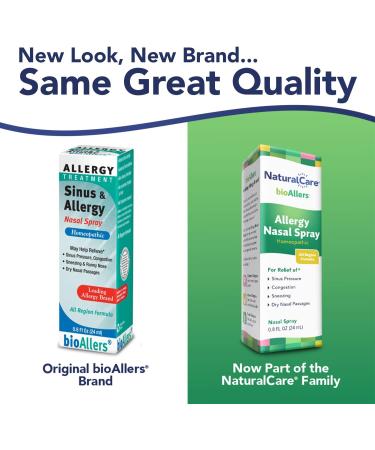 BioAllers Sinus and Allergy Relief Nasal Spray - Fast-Acting Homeopathic Remedy - 2 pk .8 oz - Buy Online on GoSupps.com