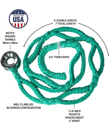 ROPE Logic Ultra Ring Sling No.3 - 3/4 x 6' Tenex Green - Buy Online on GoSupps.com