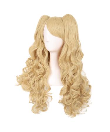 Buy MapofBeauty 28 inch Long Curly Orange Yellow Lolita Wig - Perfect for Cosplay & Costume - Buy Online on GoSupps.com