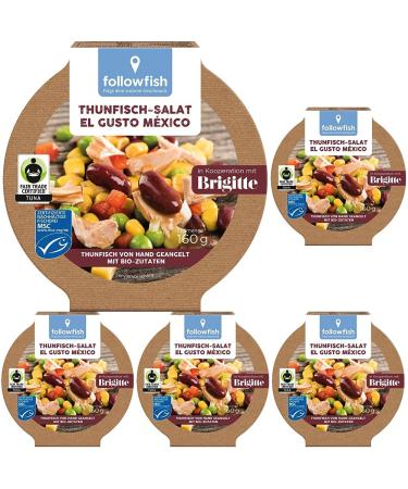 followfish MSC Tuna Salad El Gusto Mexico 160 g (pack of 5) 160 g (pack of 5)