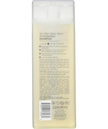 Buy Giovanni Hair Care Tea Tree Triple Treat Shampoo 8.5 oz - Nourish & Revitalize Your Hair - International Shipping Available - Buy Online on GoSupps.com