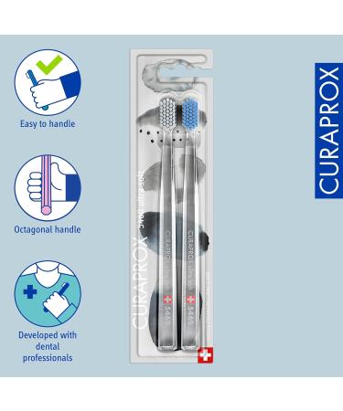 Curaprox CS 5460 Ultra-Soft Toothbrush Winter Edition 2-Pack - Buy Online on GoSupps.com